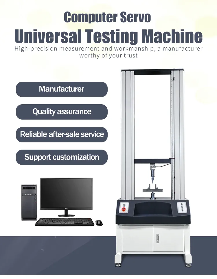 Plastic Universal Servo Hydraulische Testmachine Dubbele Kolom Voor Sterkte Trekproefmachine 0